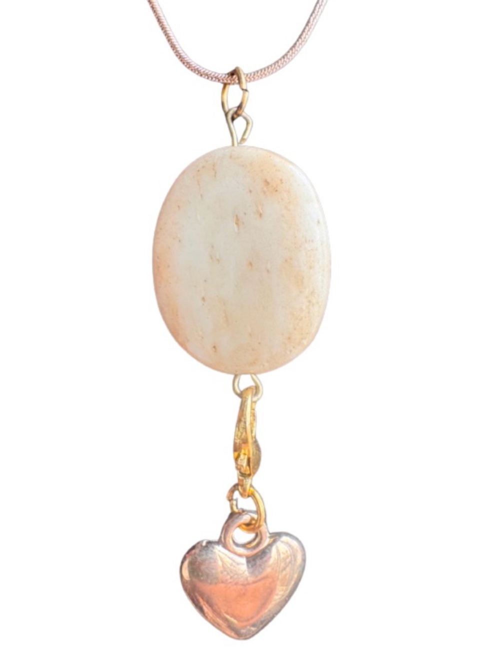 stone and heart handmade
